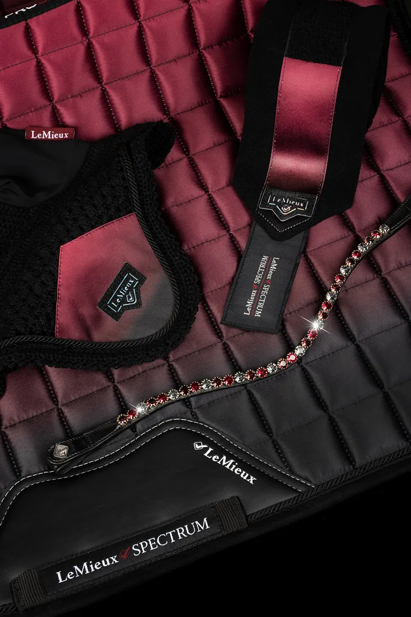 LeMieux Spectrum Saddlepad in Close Contact Mulberry-5